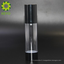 50ml bouteille de pompe de lotion cosmétique vide vide avec bouchon noir